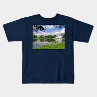 Park, Pond and Grotto. Kids T-Shirt